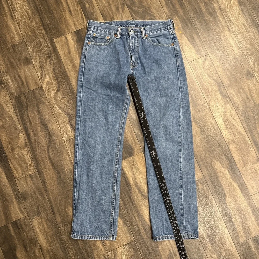 Levi's 505 Medium Wash Denim Jeans Regular Fit Straight Leg Men's Size 30x30